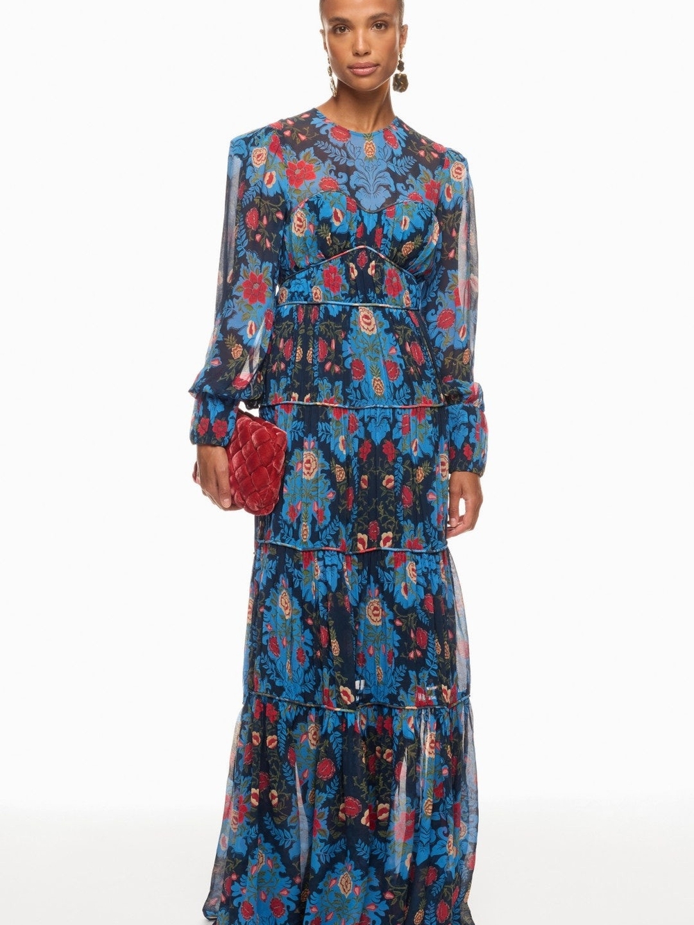 Farm Rio Arabesque Floral Gown
